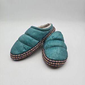 Ariat Slippers Womens XL 9.5 10 Blue Puffer Crius Insulated Synthetic Quilted